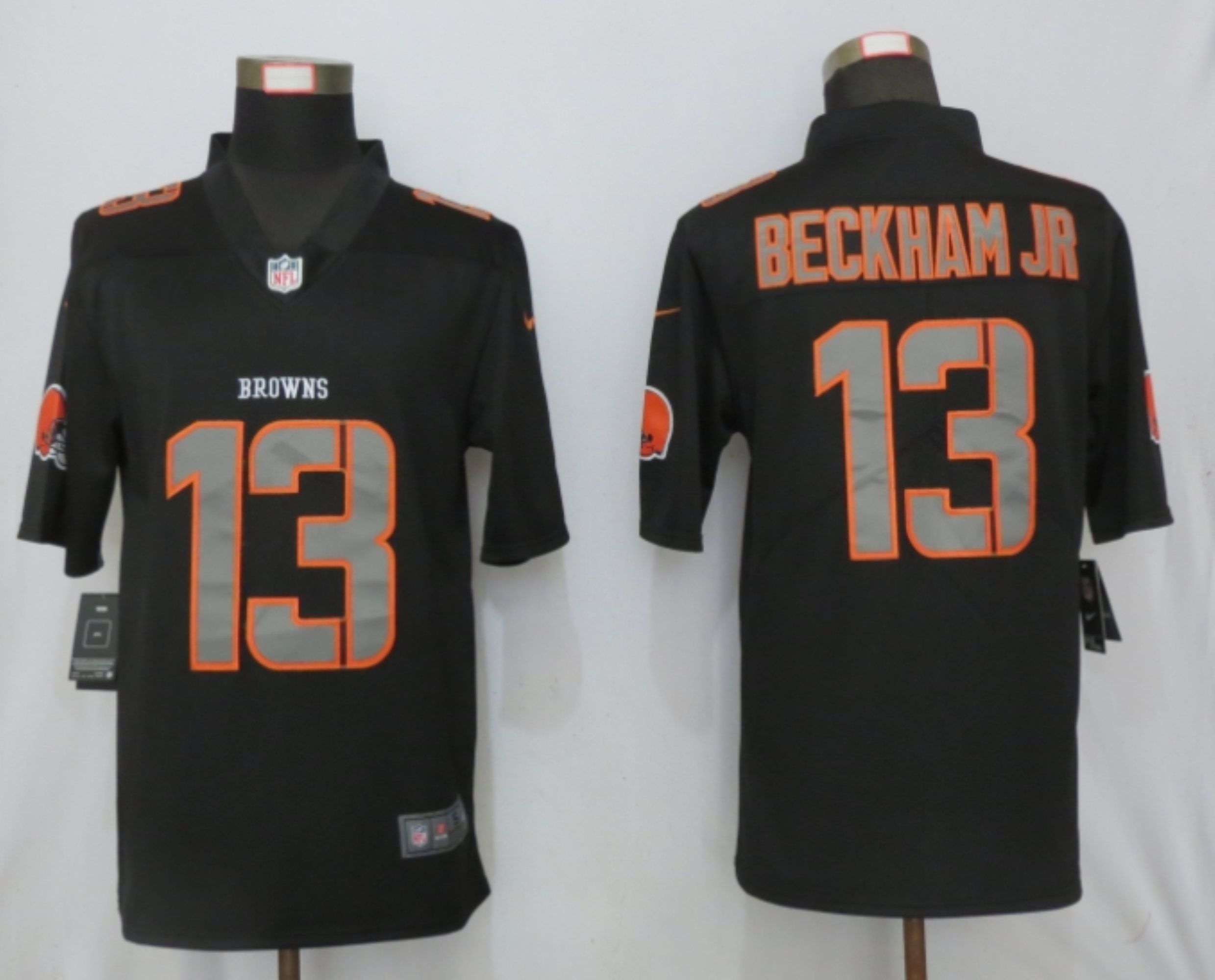 Men Cleveland Browns #13 Beckham jr Nike Impact Limited Black NFL Jerseys->cleveland browns->NFL Jersey